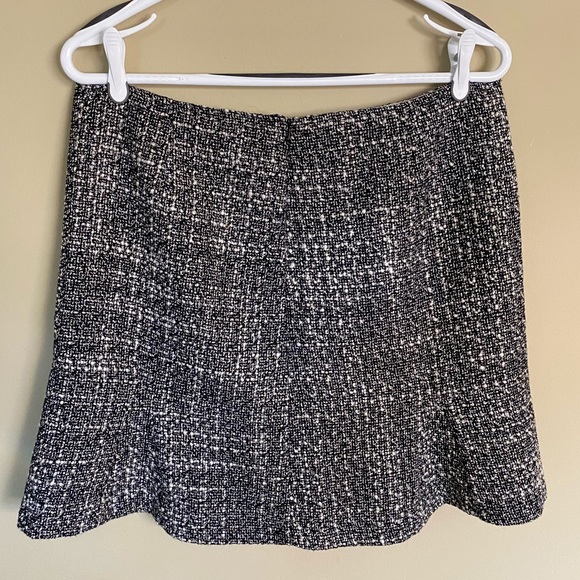 RW&CO. Black & White Bouclé Tweed Skirt - Picture 3 of 9